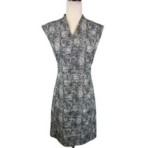 MM LaFleur New York Dress Sleeveless Sheath Career Cocktail Gray‎ Size 12